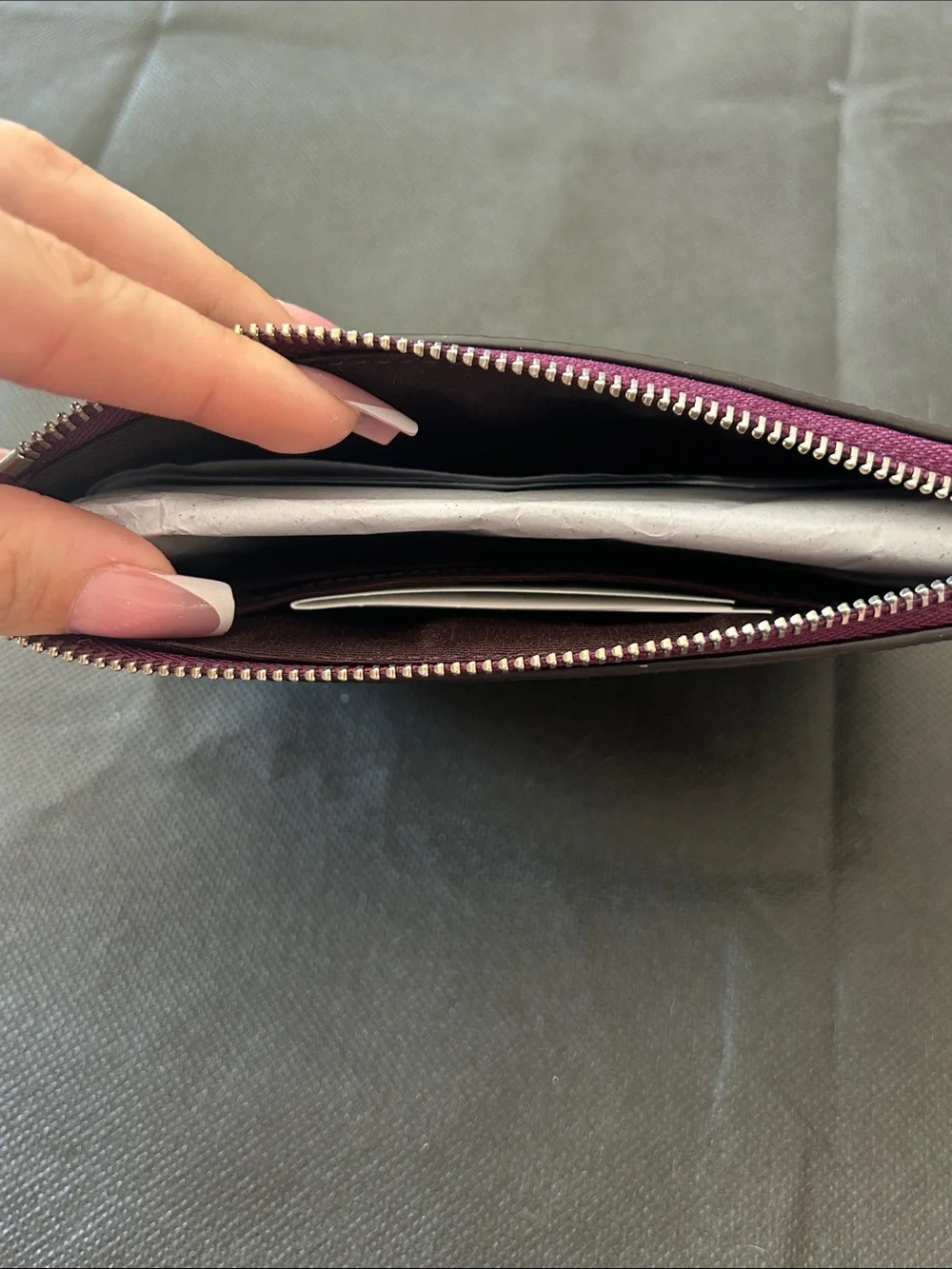 Coach Raspberry-Pink Leather Wallet and Zip Wristlet